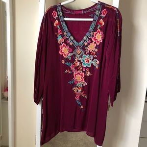 Johnny Was Silk Tunic